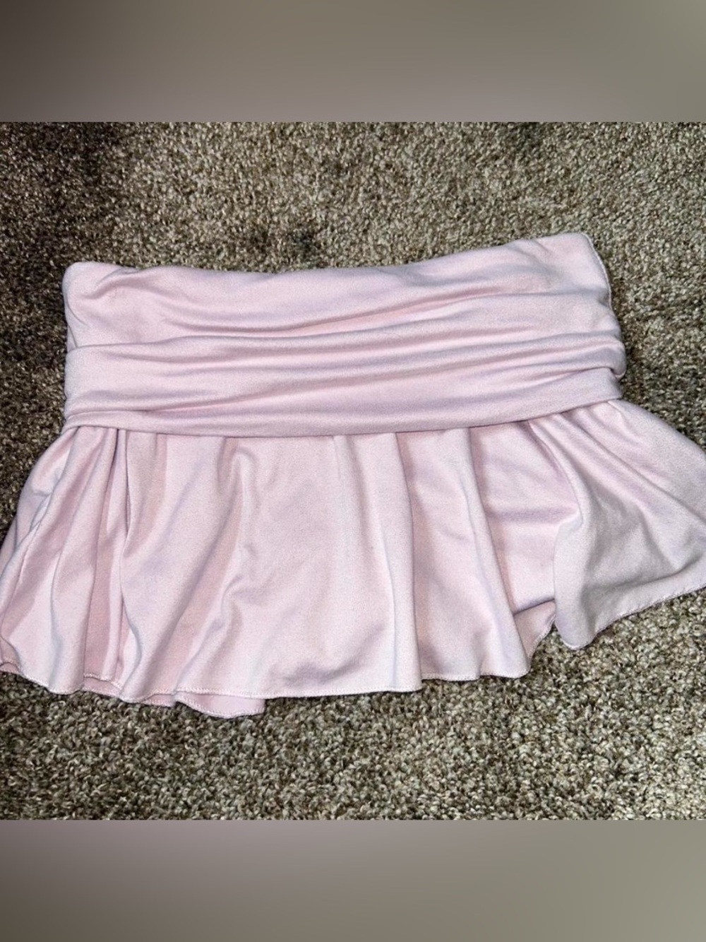 Light Pink Women's Skirt - Soft Folded Waistband